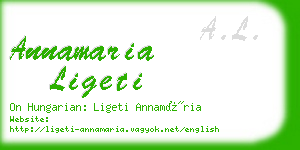 annamaria ligeti business card